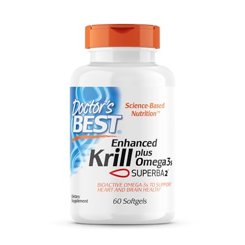 Doctor's Best Enhanced Superba Krill Plus with Omega 3s, 60 Count