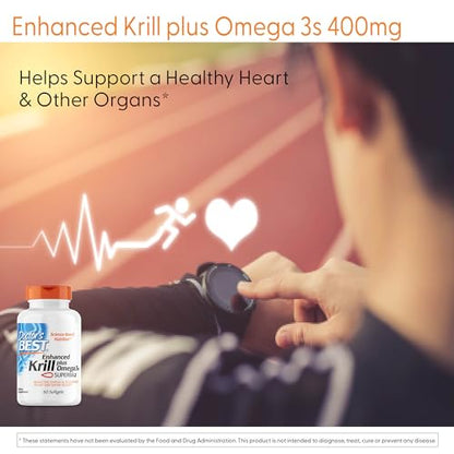 Doctor's Best Enhanced Superba Krill Plus with Omega 3s, 60 Count