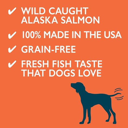 Alaska Naturals Wild Alaskan Salmon Fish Oil for Dogs Skin and Coat – EPA + DHA Omega 3 Oil - Fatty Acids Dog Supplements - Fur Coat and Brain Health - Natural Liquid Food Topper – 15.5 oz. Pump