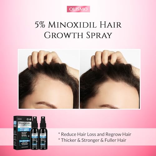 5% Minoxidil Spray for Hair and Beard Growth, Minoxidil for Women Hair Growth, Minoxidil for Men Beard, Minoxidil 5% Hair Growth, Minoxidil Spray for Men and Women 2PCS