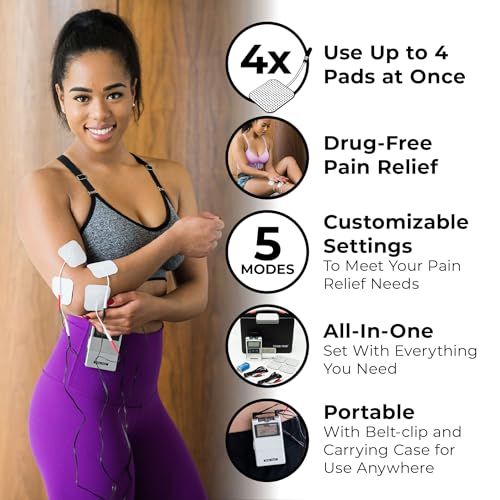 TENS 7000 Digital TENS Unit with Accessories - TENS Unit Muscle Stimulator for Back Pain Relief, Shoulder Pain Relief, Neck Pain, Sciatica Pain Relief, Nerve Pain Relief