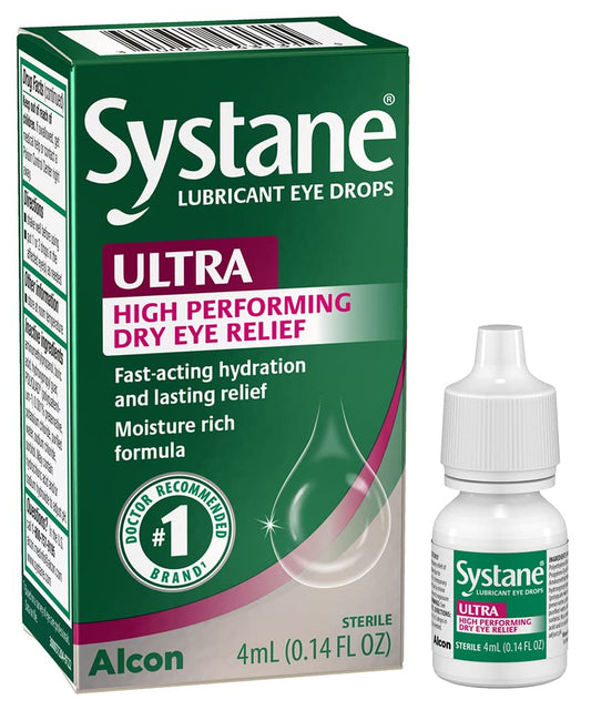 Systane Ultra Lubricant Eye Drops,0.14 Fl Oz (Pack of 1)