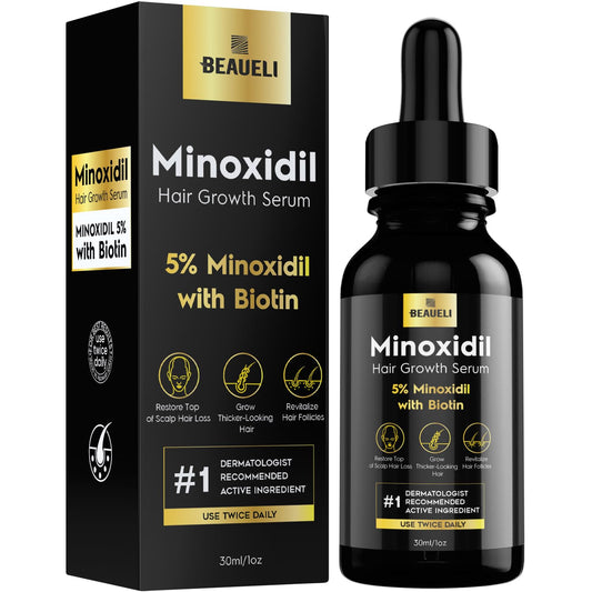 5% Minoxidil for Men Hair, Minoxidil for Women Hair Growth, Minoxidil for Men Beard Growth, Minoxidil 5 Percent, Hair Regrowth for Men, Hair Loss Treatments for Women 1oz